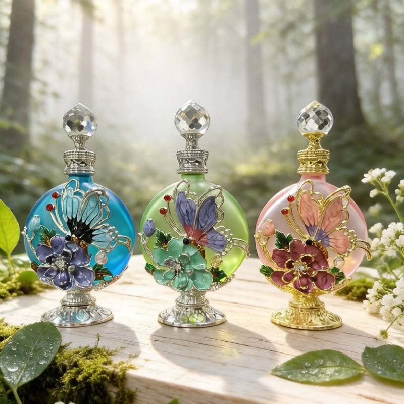 Perfume Fragrance Base - 4 frascos vazios de perfume com
