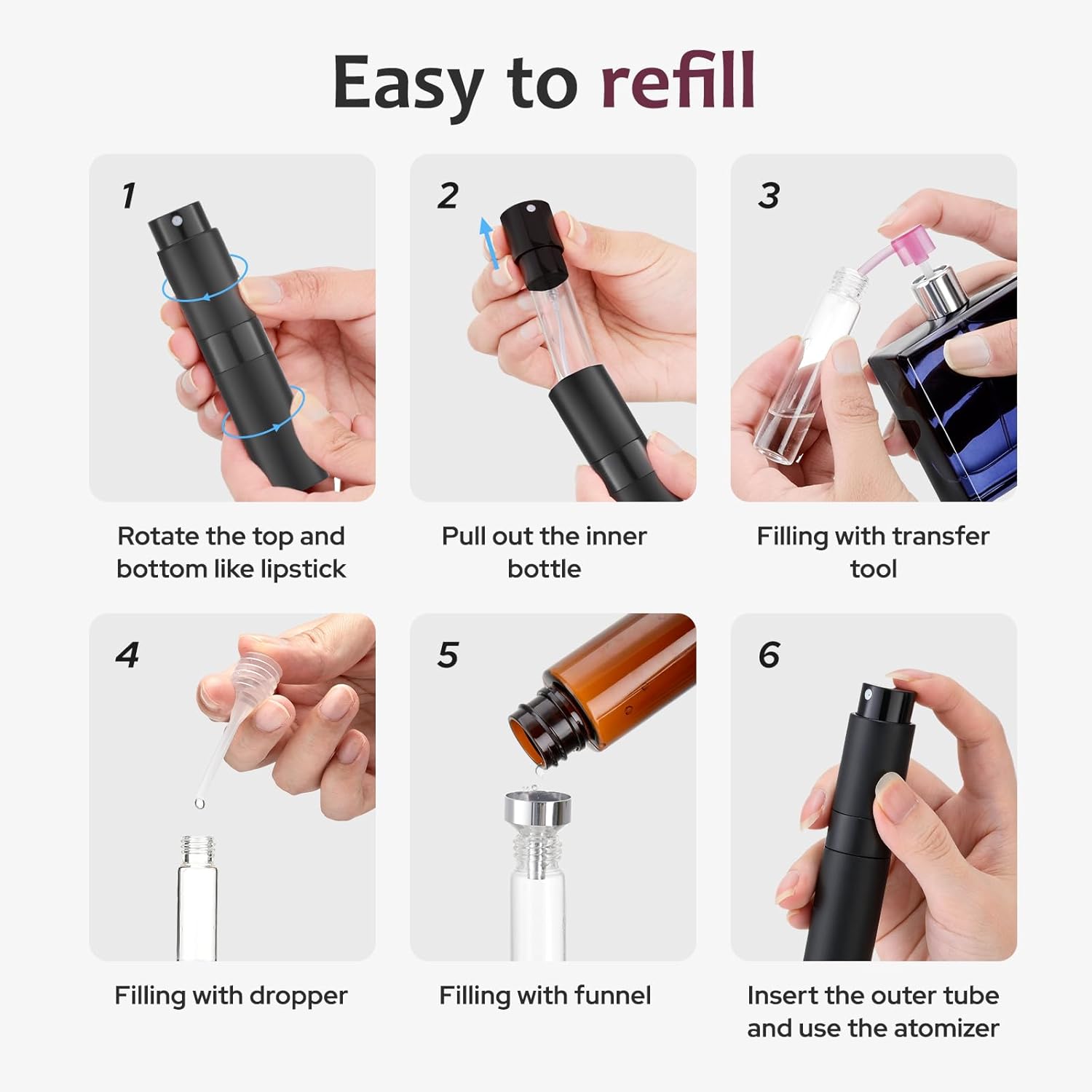 Frasco atomizador de perfume p - Perfume Fragrance Refill avaliação e preço